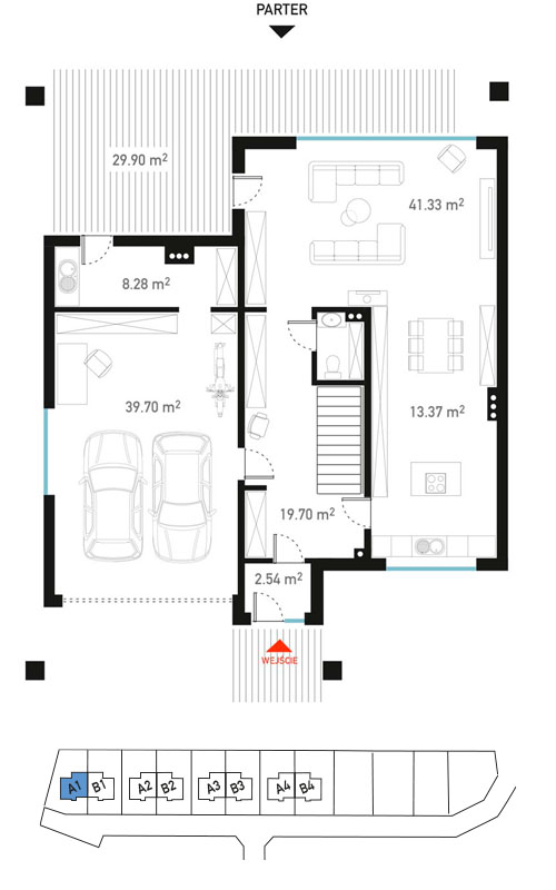 Plan parteru - BrizoPark A1