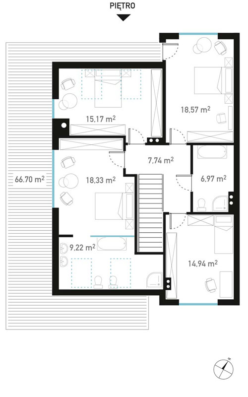 Plan piętra - BrizoPark A8