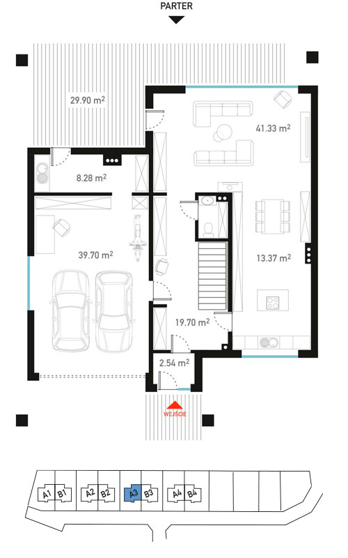 Plan parteru - BrizoPark A3