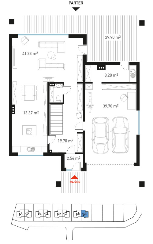 Plan parteru - BrizoPark B4