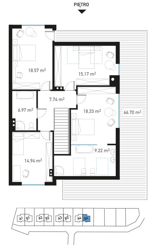 Plan piętra - BrizoPark B7