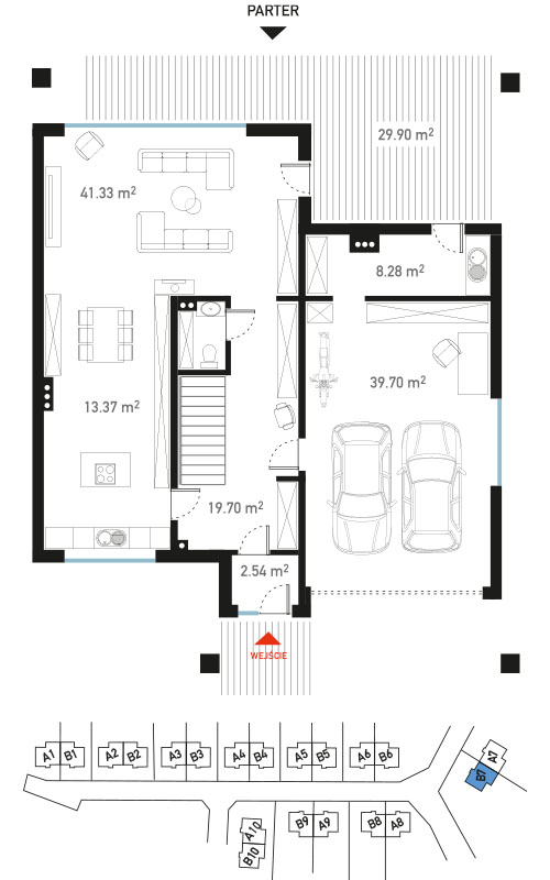 Plan parteru - BrizoPark B7