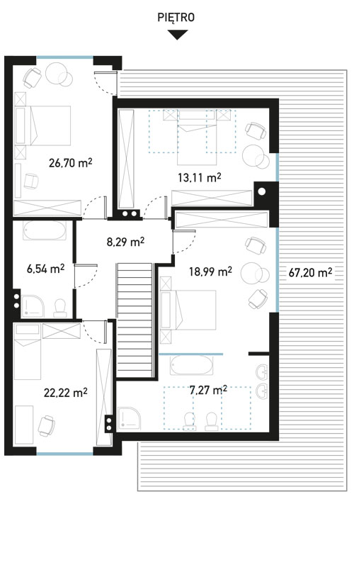 Plan piętra - BrizoPark B8