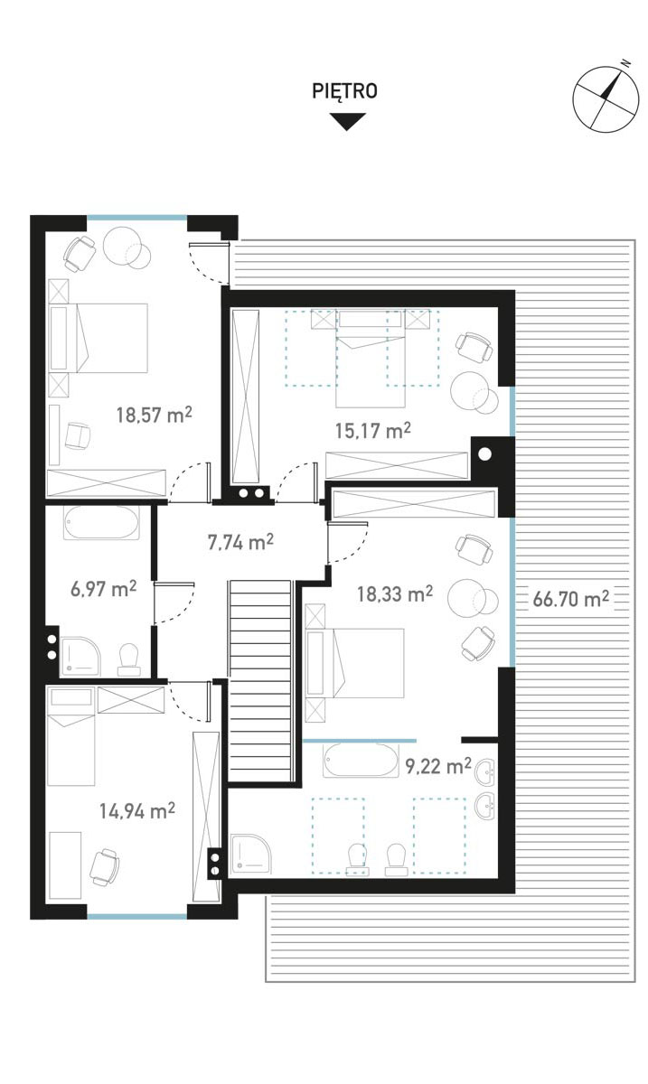 Plan piętra - BrizoPark B9