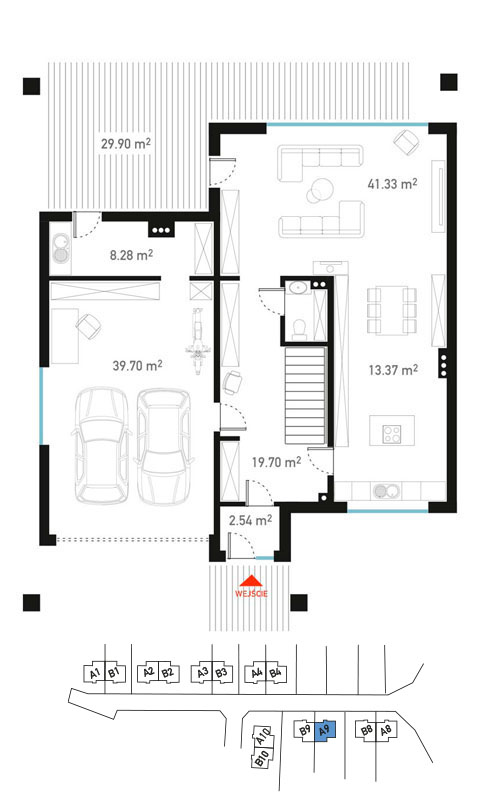 Plan parteru - BrizoPark A9