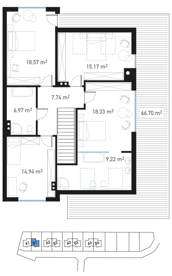 Plan piętra - BrizoPark B1