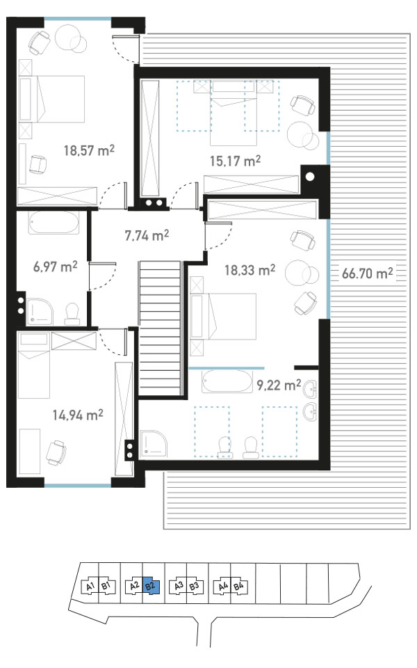 Plan piętra - BrizoPark B2