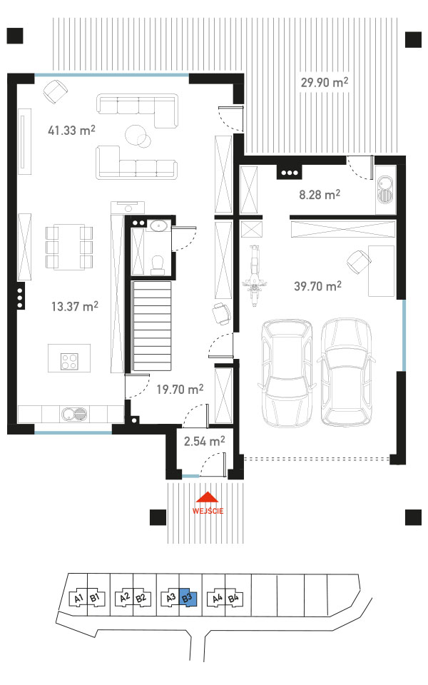 Plan parteru - BrizoPark B3